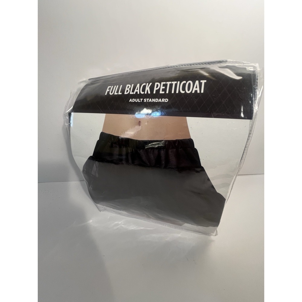 Amscan Black Petticoat Tutu Skirt Womens Up to Size 8 Halloween Costume NWT - Picture 4 of 6